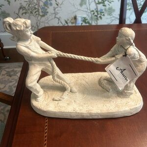 Beige Tug of War Sculpture